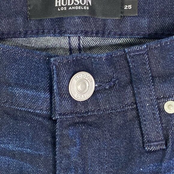 Hudson Womens‎ Indigo Denim Pockets Barbara High Waist Bootcut Jeans Size 25 - Picture 3 of 9